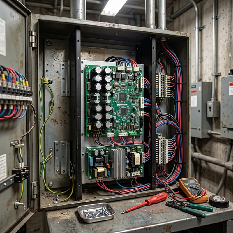 تركيب لوحة VFD OTIS KCA26800ABS8